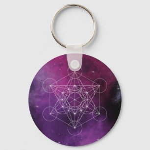 metatron, chakra, zen, sacred geometric, engel; sleutelhanger