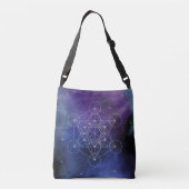 Metatron, chakra, zen, sacred geometric, geometry crossbody tas (Achterkant)