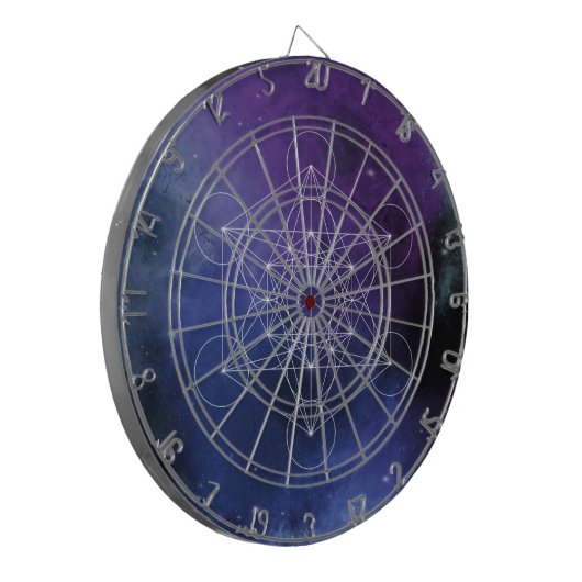 Metatron, chakra, zen, sacred geometric, geometry dartbord (Voorkant Links)