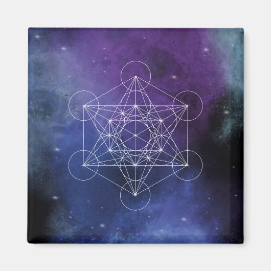 Metatron, chakra, zen, sacred geometric, geometry magneet (Voorkant)
