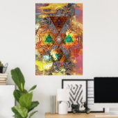 Metatron Colorscape Mandala Art Poster (Thuiskantoor)