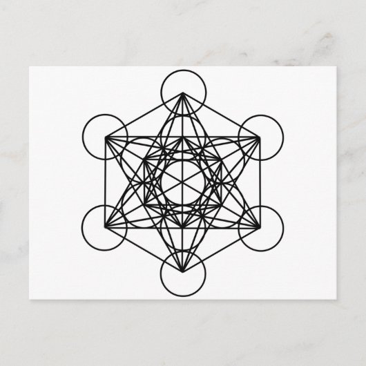 Metatron Cube Briefkaart (Voorkant)