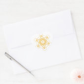Metatron Cube Gold Hart Sticker (Envelop)