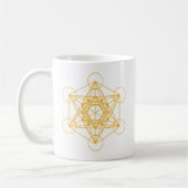 Metatron Cube Gold Koffiemok (Links)