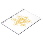 Metatron Cube Gold Notitieboek (Linkerzijde)