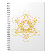 Metatron Cube Gold Notitieboek (Voorkant)