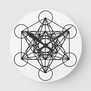 Metatron Cube Ronde Klok
