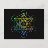 Metatron Cube Sacred Geometry Briefkaart (Voorkant)