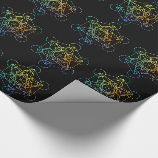 Metatron Cube Sacred Geometry Cadeaupapier (Hoek)