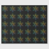 Metatron Cube Sacred Geometry Cadeaupapier (Vlak)