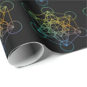 Metatron Cube Sacred Geometry Cadeaupapier (Rol Hoek)