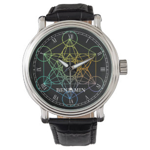 Metatron Cube Sacred Geometry Horloge