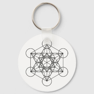 Metatron Cube Sacred Geometry Sleutelhanger
