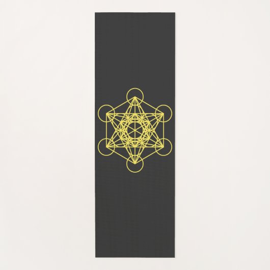Metatron Cube Sacred Geometry Yogamat (Voorkant)