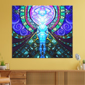Metatron Engel van gedachten (omwikkeld doek) Canvas Afdruk (Insitu (Woonkamer))