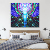 Metatron Engel van gedachten (omwikkeld doek) Canvas Afdruk (Insitu (Slaapkamer))
