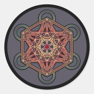 metatron-kubus-mandala-4 ronde sticker