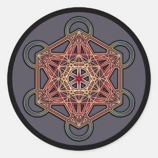 metatron-kubus-mandala-4 ronde sticker