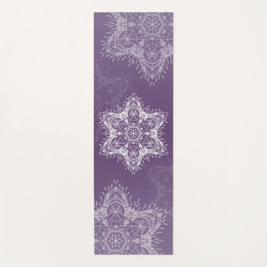 Metatron Mandala paars Yogamat (Voorkant)