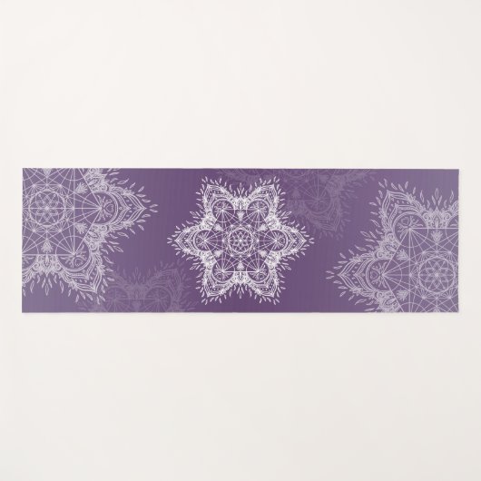 Metatron Mandala paars Yogamat (Voorkant (horizontaal))
