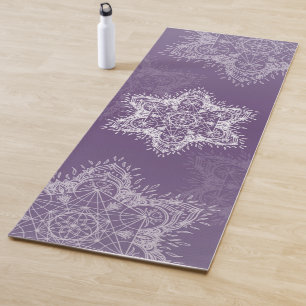 Metatron Mandala paars Yogamat