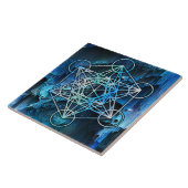 Metatron Merkabah Kubus Altaar Tegel Tegeltje (Zijkant)