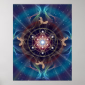 Metatron - Merkabah- Sacred geometry Poster (Voorkant)
