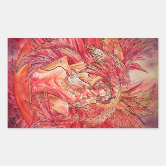 Metatron Rechthoekige Sticker (Voorkant)