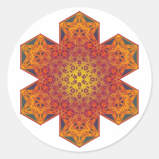 metatron ronde sticker (Voorkant)