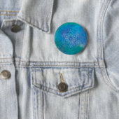 Metatron’s Cube Sacred Geometry Ronde Button 5,7 Cm (In situ)