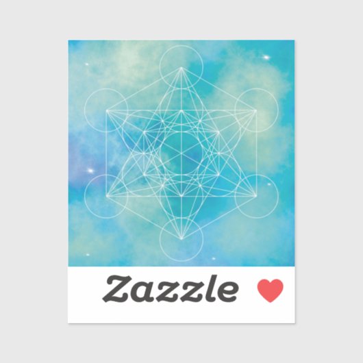 Metatron’s Cube Sacred Geometry Sticker (Vel)