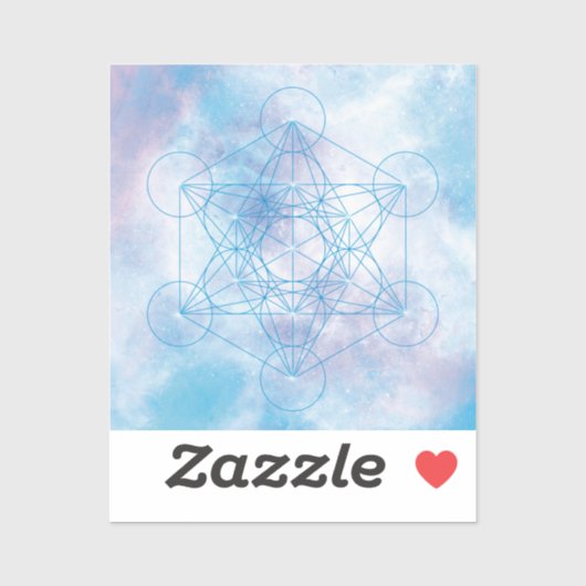 Metatron’s Cube Sacred Geometry Sticker (Vel)