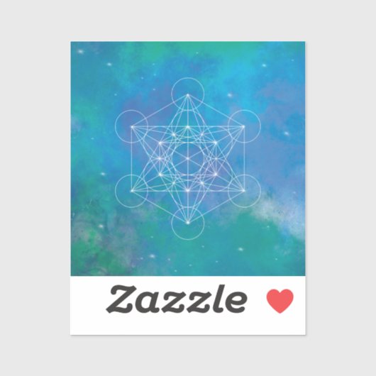 Metatron’s Cube Sacred Geometry Sticker (Vel)