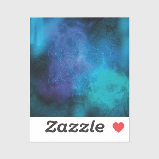 Metatron’s Cube Sacred Geometry Sticker (Vel)