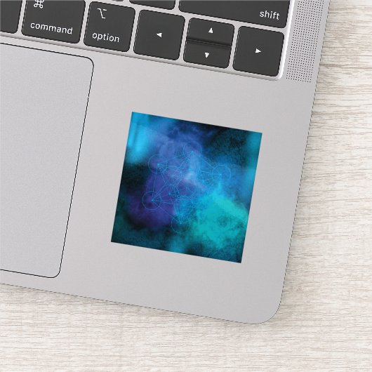 Metatron’s Cube Sacred Geometry Sticker (Detail)