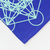 Metatron Sacred Geometry Medium Blanket Fleece Deken (Hoek)