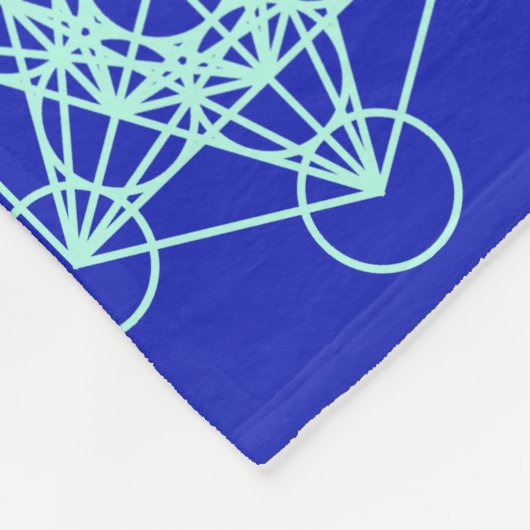 Metatron Sacred Geometry Medium Blanket Fleece Deken (Hoek)