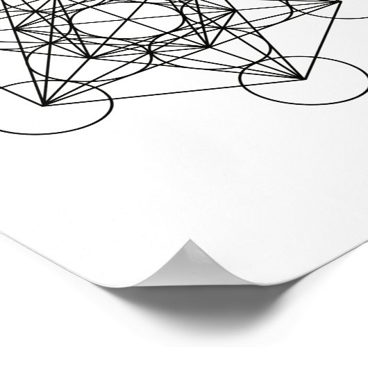 Metatron Sacred Geometry Wall Art Poster (Hoek)