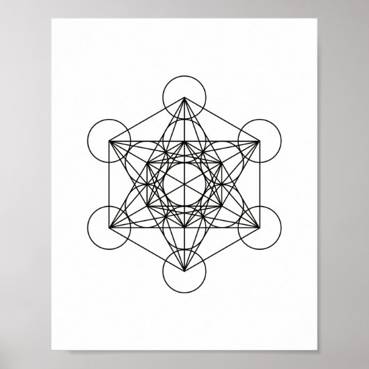 Metatron Sacred Geometry Wall Art Poster (Voorkant)