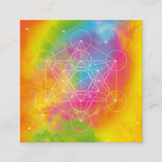 Metatron Vierkante Visitekaartje (Voorkant)