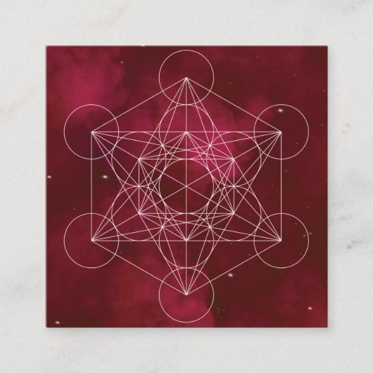 metatron vierkante visitekaartje (Voorkant)