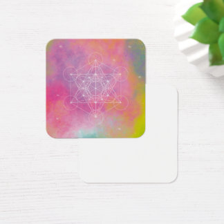 Metatron zen verandering vierkante visitekaartjes