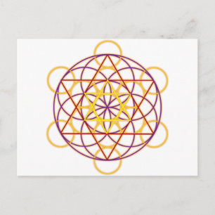 MetatronGlow1 Briefkaart