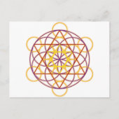 MetatronGlow1 Briefkaart (Voorkant)