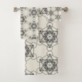 Metatron's Cube Bathroom Towel Set Bad Handdoek (Insitu)