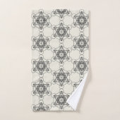 Metatron's Cube Bathroom Towel Set Bad Handdoek (Handdoek)