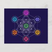 Metatrons Cube, Chakras, Cosmic Energy Centres Flyer (Voorkant)