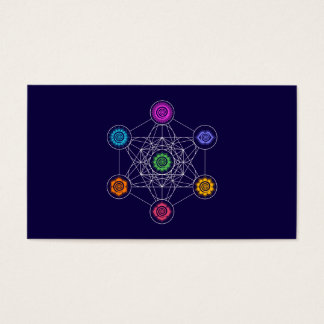 Metatrons Cube, Chakras, Cosmic Energy Centres Visitekaartje
