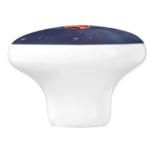 Metatron's Cube Chakras Sacred Geometry Keramische Knop (Zijkant)