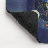 Metatron's Cube Chakras Sacred Geometry Muismat (Hoek)